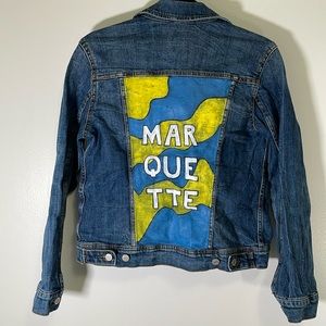 Hand Painted Original Marquette Denim Jacket